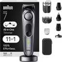 Braun All-in-One Men's Shaving Kit Series 7 7420, 11-in-1 Beard, Face, Nose, Ear Trimmer, Hair Clippers, Body Groomer and Manscaping, Holiday Gifts for Men