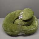 Pregnancy Pillow, C Shaped Full Body Pregnant Women Sleeping Pillow for Maternity Support with Cover (Green)