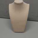 Elsie & Zoey Dark Linen Necklace Jewelry Display Bust Form for Women (16")