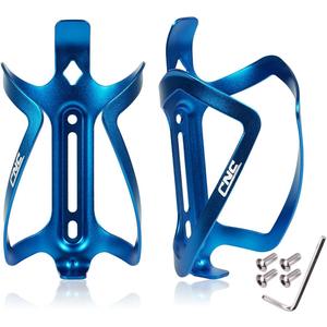 CNC Bike Water Bottle Holder, Bike Water Bottle Cage for Road Bike/Mountain Bike2-PackBlue