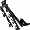 MaxxHaul 50250 4-Bike Hitch Mount Rack 22" Dual Arm Carrier, Fits 2" Receiver for Car, Truck, SUV Heavy-Duty Steel with Safety Reflectors