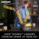 LEGO Technic Liebherr Crawler Crane LR 13000 Model Kit - Bedroom or Office Decor for Adults, Ages 18+ - Building Blocks for Adults to Display - Gift Ideas - 42146, Medium