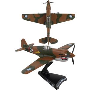 Daron Worldwide Trading P-40 Warhawk Hell's Angels 1:90 Vehicle, Brown , Black, Medium