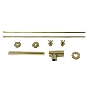 Kingston KPK807P Plumbing Sink Trim Kit w/Bottle Trap,Brushed Brass