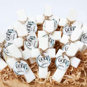24 Pcs Cross Soap Baptism Favors, Baby Baptism Favor Scented Soap First Communion Gifts for Guests Party Wedding Birthday Gift Bridal