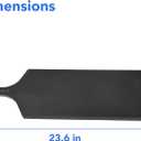 Bamodi | Extra Long Acacia Wood Cutting Board with Round Handle - Versatile Charcuterie and Cheese Board - Durable Wooden Chopping Board - Elegant Black Design for Modern Kitchens - 23.6''L x 8''W