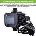 MARSTEK IP65 Automatic Water Pump ControllerWater Pump Pressure Switch Water Flow Sensor Switch Electronic Pump Pressure Regulator for Self-priming Pump110V-120V~50/60Hz