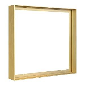 FOLKOR Gold Canvas Floater Frame for 36x36 Art Print Oil Painting,1.5" Deep