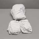 Kingnex Striped Sofa Bed Sheets Queen for Sleeper Sofa Bed with 4-6 Deep Soft Brushed 1800 Microfiber 4 Piece Bedding Set (60"x74"x6") White