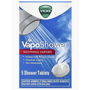 Vicks, VapoShower Plus, Shower Steamers, Eucalyptus Shower Steamer & Menthol Scent, Clean Dissolving Vapor Shower Tablets, Aromatherapy Shower Steamer & Shower Bombs, 12 count