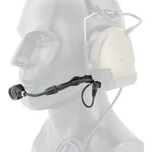 Boom Microphone Adjustable 2 pin Compatible with COMTAC Series Headsets (A Short)