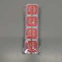 Pack of 4 L LIKED 200 Raffle Tickets, 50/50 Double Roll Tickets for Event, Raffles, Carnival, Door Prizes and Class Reward, Red 