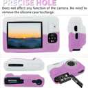 Easy Hood Camera Case for Kodak PIXPRO FZ55, Soft Silicone Cover Anti-Scratch Slim Fit FZ55 DSLR Camera Sleeve Body Skin Travel Protective Case, White Pink