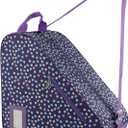 Skate Bags for Roller Skates, Ice Skates, Quad Skates, Inline Skates, Rollerblades, Figure Skates, Skate Accessories for Kids and Adults (Heart Lilac 11)
