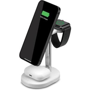 iLive Electronics 3-in-1 Wireless Charging Stand, IACQ295W