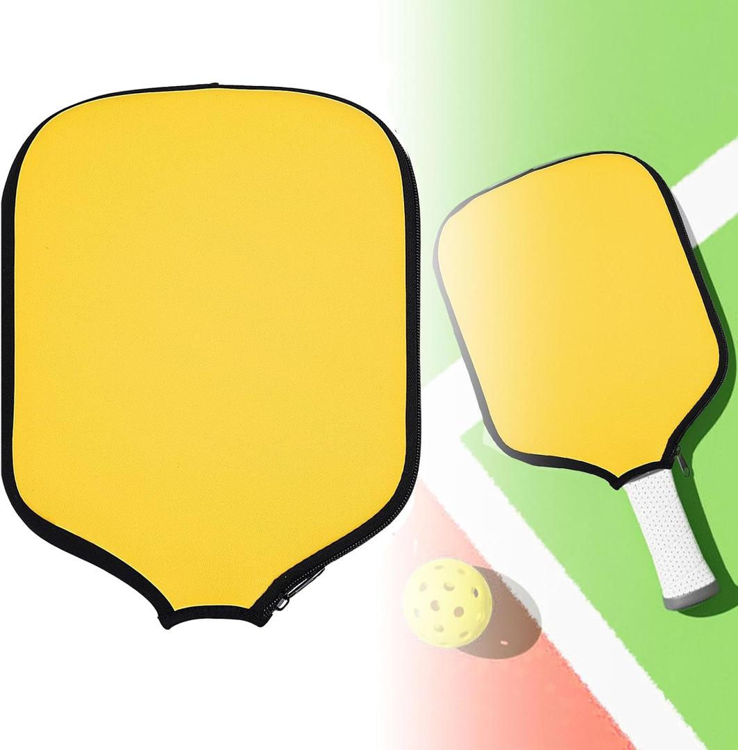 Pickleball Paddle Cover, Universal Case Size - 8.6 x 12.2 inches Racket Sleeve, Compatible with Most USAPA Standard and Elongated Pickball Paddles, One Size