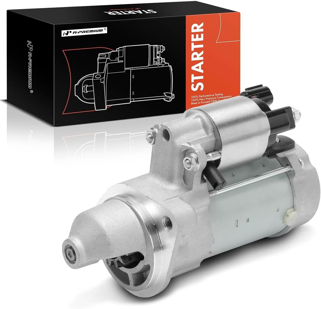 A-Premium Starter Motor Compatible with Kia Soul 2012-2013 L4 1.8L, Forte 2014-2016 L4 2.0L, with Engine Stop/Start Feature, 12V 1.4KW 13-Teeth Clockwise, Replace# 4280008280, 361002E300