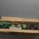 5FT LED Palm Tree with 350pcs Lights, Lighted Palm Tree for Outside Patio, Came with 3 Glowing Coconuts&Dimmable 8 Flashing Modes&Timer.