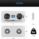 240 CFM Crawlspace Vent Fan, Crawl Space Fan Vent(Air Out), Small