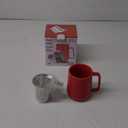 Tealyra - Peak Ceramic Red Tea Cup Infuser - 19-ounce - Large Tea High-Fired Ceramic Mug with Lid and Stainless Steel Infuser - Tea-For-One Perfect Set for Office and Home Uses - 580 milliliter