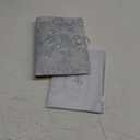 ipoul Blue Notebook, Refillable Journal, A5 Binder 6 Ring, Ruled Notebook, Lined Paper, Embroidery Fabric Cover, 6"x8", Budget Binder, Planner Binder, Travel Diary, Journal for Women, Lily Flower