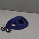 Women Girls Dark Blue Bob Short Straight Hair Wig Button Glasses Key Necklace Gemstone Necklace Dragonfly Hairpin Costume Party Cosplay Wig (SET2)