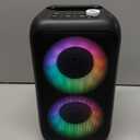 Bluetooth Speaker with 2 Rechargeable Wireless Microphone - Portable Party Speaker with Colorful Lights - Floorstanding Speakers Support TWS/AUX/USB/TF Card Ideal for Party,Home,Camping