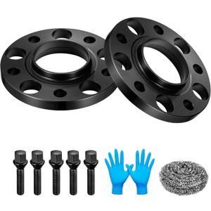 BDFHYK 5x120mm Wheel Spacers 15 mm Hubcentric Wheel Spacer Compatible with 318i 325i 328i 330i 335i 525i 530i 545i 730i 740i M3 M5, Forged 5 Lug Wheel Adapters M12x15 & 72.56 mm Hub Bore, Set of 2