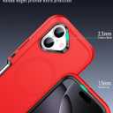 Magnetic Case for iPhone 16 - [Compatible with MagSafe] [Military-Grade Protective] -Heavy Duty Magnetic Phone Case for iPhone 16 Case 6.1 Inch - Red