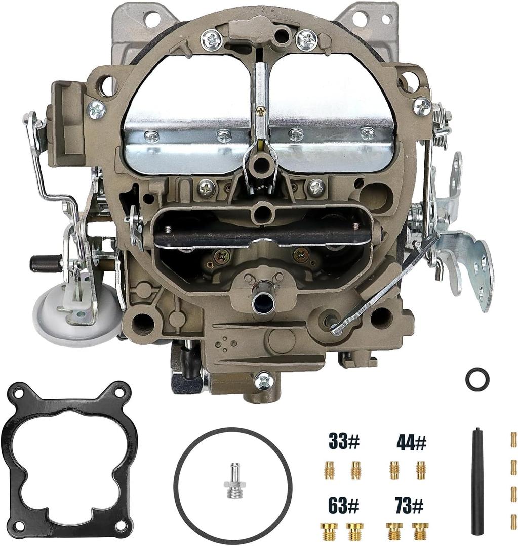 Rochester Quadrajet Carburetor 4 Barrel For Chevy 1966-1973 327 350 427 454 Engines Trucks and Cars, Replace 1975-1979 Corvettes Manual Divorced Choke 1901-GG 1901R 750 CFM 4BBL