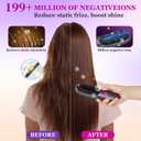 Go Brush Pro,2026 New Cordless Straight Hair Brush, Portable Scald-Proof Mini Straight Hair Comb with Three Temperature Settings and LED Display Screen, Quickly Heating Travel Hair Brush (Dark Black)