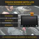 Dasbecan 8" Touch Digitizer LCD Screen with 2 knobs Compatible with 19-21 Mitsubishi Outlander Sport Mitsubishi ASX Replaces 8740A040 8740A130 8740A076 Glass