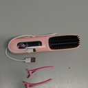 Cordless Hair brushfor Short Hair, Portable Straightener Brushs for Travel, with LCD Temperature DisplayFast Heating Cordless Mini Brushs Styling Tools