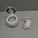 Voraiya Ultrasonic Retainer Cleaner Machine 45kHz 4 U-V Lights Dental Cleaning Pod 2 Modes 200ml, Dentist-Designed Ultrasonic Dental Retainer Cleaner for Dentures, Aligners, Night Guards, Mouth Guards (White)