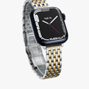 Thin & Feminine Bands for Apple Watch 10 Se 9 8 7 6 5 4 3 2 1, Dressy Metal Watch Bands for Women for Apple Watch 42mm 41mm 40mm 44mm 45mm 46mm, Stainless Steel Watch Bands for Apple Watch