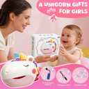 Baby Bath Toys, Unicorn Rechargeable Bath Bubble Machine, Automatic Bubble Maker with 12 Music, Bathtub Shower Water Toys, Toddlers Gifts for Girls Bathroom Toys Kids Ages 1-3 4-8