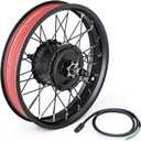 20/26×4.0'' Fat Tire Bike Front/Rear Wheel, 48V 1000W E-Bike Wheel Motor
