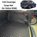Cargo Mat Compatible with 2018-2026 Volvo XC60 Trunk Mat (and Rear Left and Right Side Panels) Cargo Liners for XC 60 All Weather Anti-Slip