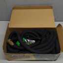 Flexi Hose Expandable Garden Hose with 8 Function Nozzle, 75FT - Lightweight Retractable Garden Hose, Water Hose - No-Kink Flexibility, 3/4 Inch Solid Brass Fittings and Double Latex Core (Black)