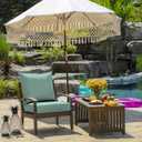 Arden Outdoor Deep Seat Cushion Set, 22 in x 24 in, Weather-Proof, Rain-Proof, Fade Resistant Patio Cushion Aqua Leala