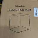 Vimvins 2 Gallon Glass Fish Tank, Easy to Maintain Small Aquarium for Betta/Snails/Shrimp and Aquatic Planting.