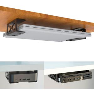 Under Desk Laptop/Mini PC Storage Mount,CPU Holder,Compatible with Dell OptiPlex,Mac Book,Mac Mini and More