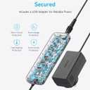 Anker USB C Hub, 8-in-1 5Gbps Data Hub, USB Splitter with 3 USBA and 4 USBC Ports, 100W PD-in, 2-in-1 USB-Connector, for Laptop, MacBook, iPad and More (45W Adapter Included)