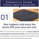 Sauna Mat/Personal Seat Pad for Sauna, Spa, and Outdoor Use Gray