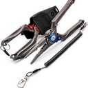 SAMSFX Fishing Pliers, Muti-Function Fly Fishing Tools, 8" Saltwater Resistant Gear Hook Remover Split Ring Tungsten Cutters, with Lanyard & Sheath