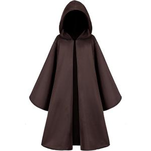 TOGROP Knight Costume for Kids Robe Hooded Cloak Boys Girls Cosplay 3-14 Years