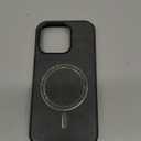 Magnetic Case Compatible with iPhone 15 Pro Max Case Premium Leather TPU Hybrid Cover(Compatible with MagSafe) Black