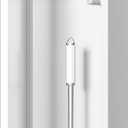Neodrain Recessed Toilet Paper Holder, White Toilet Tissue Holder with Storage Cabinet for Toilet Brush Holder, 304 Stainless Steel Wall Bathroom Roll Paper Holder