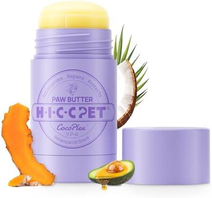 HICC PET Dog Paw Balm 0.21 oz for Dogs & Cats, Soothing Paw Balm Dogs Lick Safe, Moisturizing and Healing Dry Cracked Paws Cat Paw Balm, All-Natural Paw Wax for Dogs, Improves Rough Paws Relieves Odor