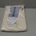 H.VERSAILTEX Linen Blackout Curtains Durable Thick Textured Linen Look 100% Blackout Patio Door Curtain Anti Rust Grommet Extra Wide Sliding Door Curtain Panel, Bleached Sand, W100 x L84 inch